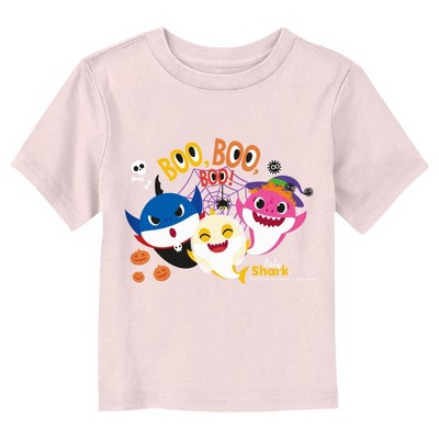 Toddler's Baby Shark Halloween Boo Boo Boo Family T-Shirt - Light Pink - 2T
