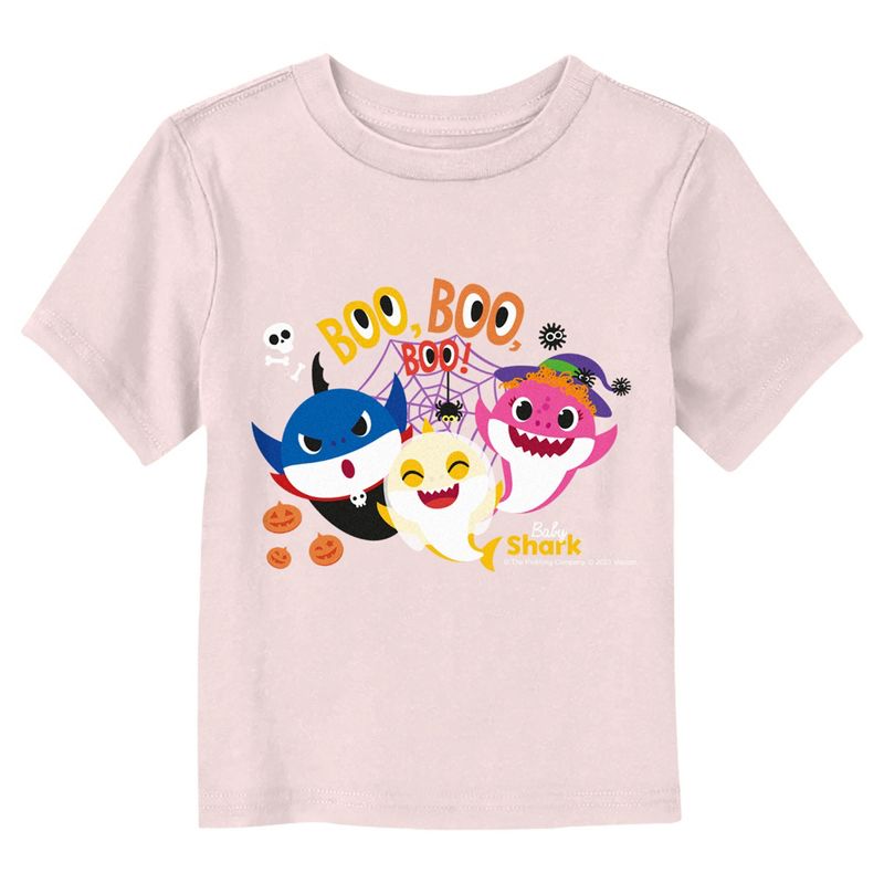 Toddler's Baby Shark Halloween Boo Boo Boo Family T-Shirt, 1 of 4