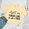 Simply Sage Market Ain't No Tired Like Mama Tired Boxy Crop Top - 3 of 4