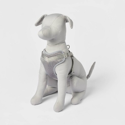 Basic Mesh with Reflective Dog Harness - S - Gray - Boots &#38; Barkley&#8482;