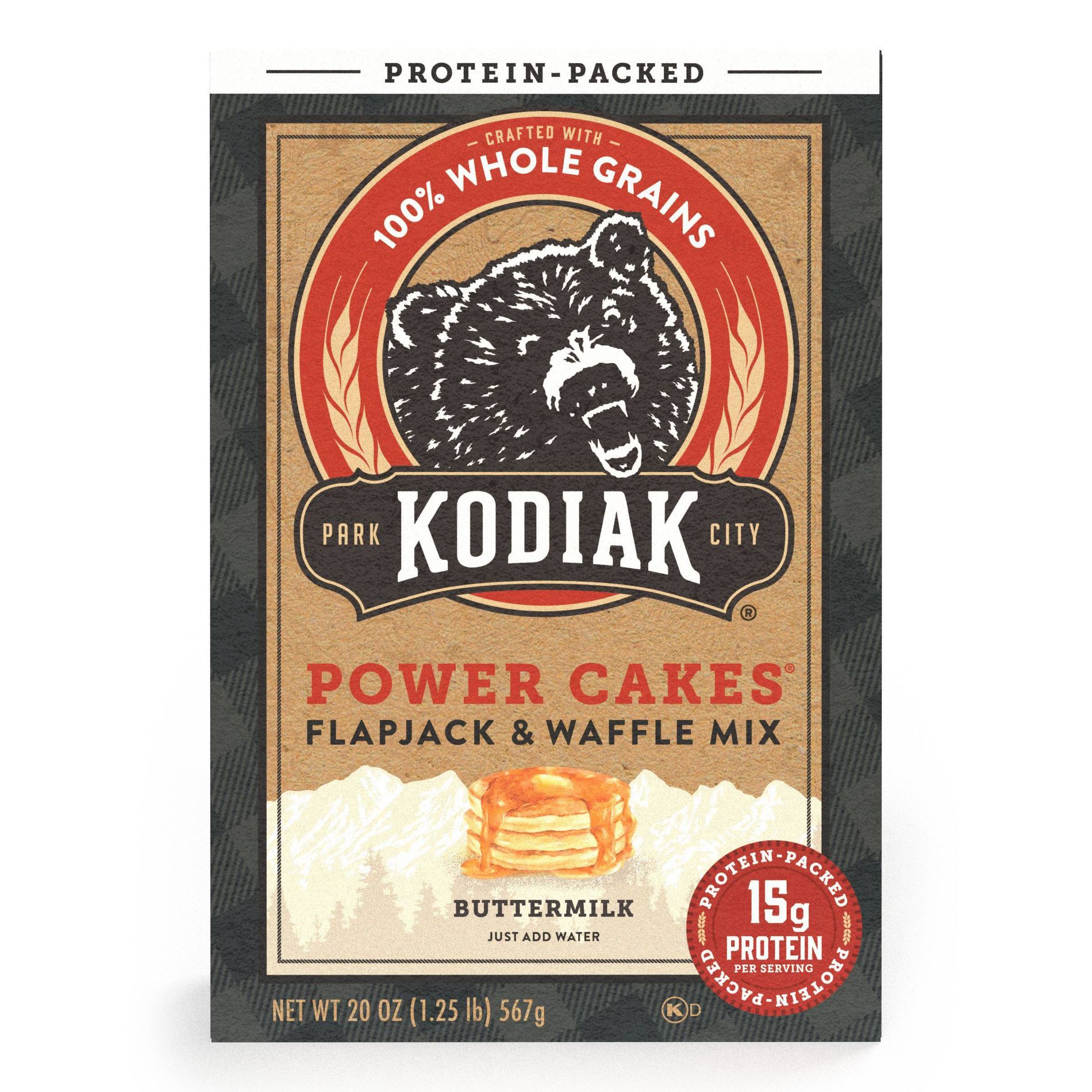 Kodiak Protein-Packed Flapjack & Waffle Mix Buttermilk - 20oz