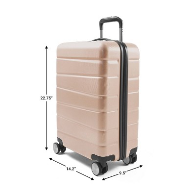 Skyline 8 Wheel Hardside Spinner 20 Carry On Suitcase - Oxford Tan