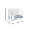 FURNIinspire Cribs Toddler Bed Baby Bedside Modern Bed Baby Crib, Multifunctional 4 In 1 Convertible Crib, Baby Products, White, 54"*31.5"*43" - 3 of 4