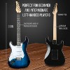 LyxPro Left Hand 39 Inch Electric Guitar and Starter Kit for Lefty Full Size Beginner’s Guitar, Amp, Six Strings, Two Picks, Shoulder Strap, Digital Clip On Tuner, Guitar Cable and Soft Case - Blue - image 3 of 4