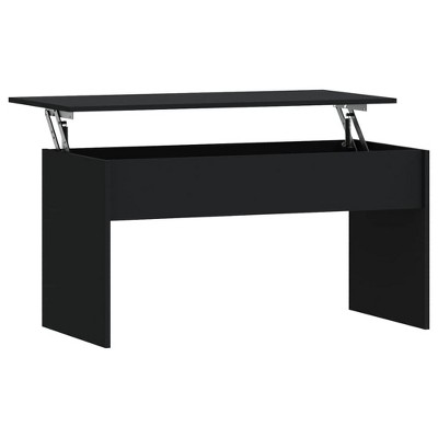 vidaXL Coffee Table Black 40.2"x19.9"x20.7" Engineered Wood