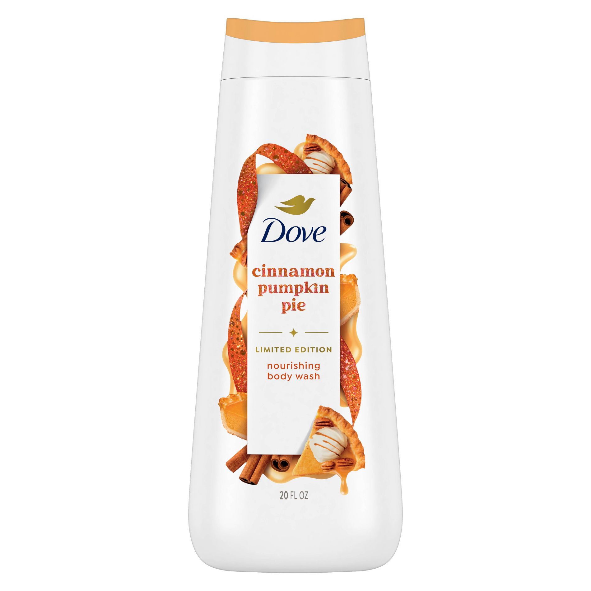 Dove Beauty Limited Edition Fall Holiday Treat Body Wash - Cinnamon Pumpkin Pie - 20 fl oz