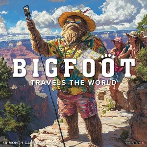 Willow Creek Press 12"x12" 2026 Bigfoot Travels the World Wall Calendar - 1 of 4