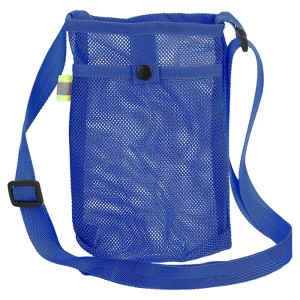 Unique Bargains Nylon Adjustable Shoulder Strap Mesh Water Bottle Holder - 1 of 4