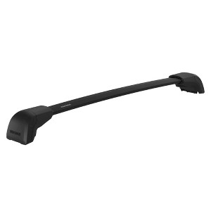 Yakima BaseLine FX 2XL Single Integrated Crossbar for Naked Roof Vehicles with Aerodynamic, T Slot JetStream Black Crossbars, Matte Black - 1 of 4