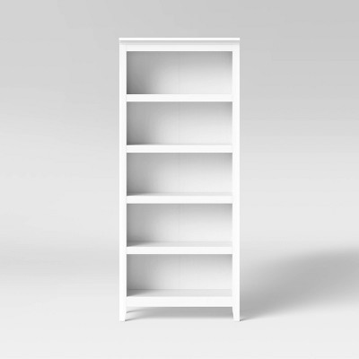 72" Carson 5 Shelf Bookcase White - Threshold™