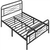 Yaheetech Vintage Metal Bed Frame with headboard - 2 of 4