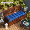 ARTPLAN Outdoor 48 Inch Bench Cushion Tufted for Outdoor Furniture, 48"x18"x4" Wicker Patio Loveseat Cushion All Weather - 2 of 4