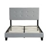 NicBex Full/Queen/King Upholstered Bed Frame with Tufted Headboard,Platform Bed Frame with Wood Slats Support,No Box Spring Needed,Easy Assembly - 4 of 4