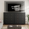 Modern Tall Dresser with Wide Drawers - 37" Height, Scratch & Water Resistant MDF, 80lb Drawer Capacity, Minimalist Chest for Nursery & Hallway - 4 of 4