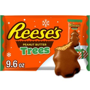 Reese's Peanut Butter Trees Christmas Candy Snack Size - 9.6oz - 1 of 4