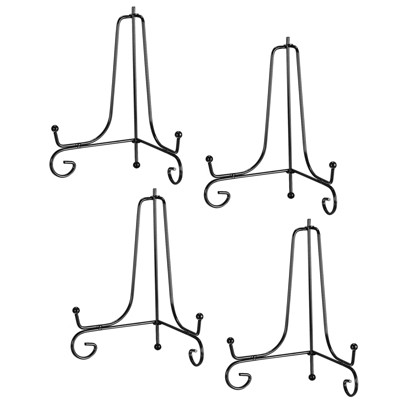 Unique Bargains Iron Adjustable Retro Picture Frame Decorative Holder Stands 4 Pcs