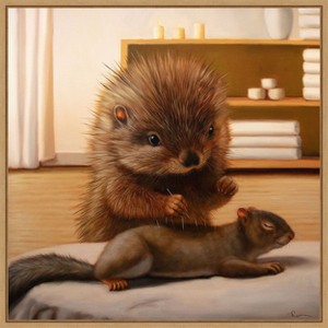 Amanti Art The Acupunturist by Lucia Heffernan Framed Canvas Wall Art - 1 of 4