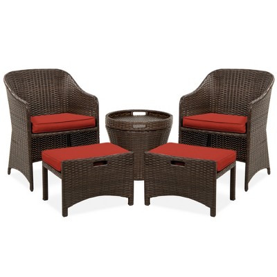 5 piece wicker patio set sale target