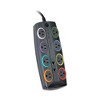 Kensington SmartSockets Surge Protector, 8 AC Outlets, 8 ft Cord, 3,090 J, Dark Gray - 4 of 4