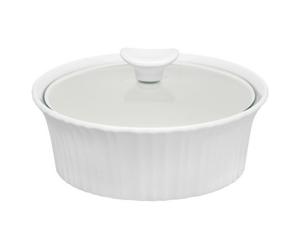 Corningware 1.5qt Casserole with Glass Cover White