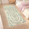Insect Botanical Washable Rugs for Living Room Non Slip Low Pile Modern Floral Printed Accent Rug Stain Resistant Indoor Carpet - 4 of 4