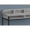 PAGED 47" L Computer Desk, Simple Modern Home Office Desk with 5 Cubbies and Long Desktop Shelf for Office, Study - 2 of 4