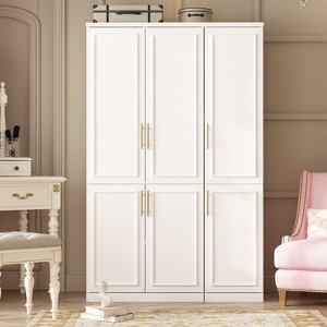 Famapy White Freestanding Modular Wardrobe Combo Armoires Closet - 1 of 4