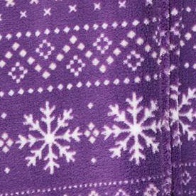 snowflake fair isle purple