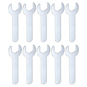 Unique Bargains Galvanized Iron Automotive Repair Furniture Assembly Metric Small Open-End Wrenches 10 Pcs - 1 of 4