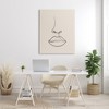 Stupell Industries Minimal Female Face Line Doodle, 48" x 36" - 2 of 4