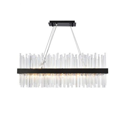Elegant Lighting Dallas 20 - Light Chandelier in  Black