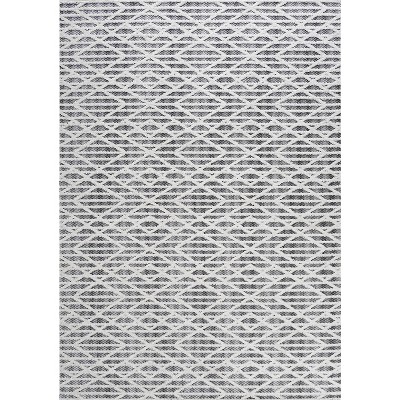 Ivory Diamond Easy-Care Synthetic 8' x 10' Indoor/Outdoor Rug