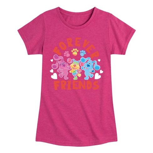 Girls' - Blue's Clues & You! - Magenta & Blue Fitted Short Sleeve Graphic T-Shirt - image 1 of 4