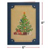 Paper Love 3D Christmas Tree Wagon Pop Up Christmas Card, 100% Recycled and Eco-Friendly, 8" x 6" Cover - With Note Tag - 2 of 4