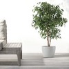 Ecopots Stockholm Durable Modern Round Indoor/Outdoor Recycled-Based Composite Flower Pot Planter - 3 of 4