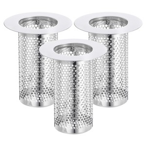 Unique Bargains Stainless Steel Bathroom Kitchen Hair Floor Drain Strainer - 1 of 3