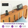 Greenstell Wooden Bed Frame with Headboard, Charging Station & LED Lights - Wood Slat Support Foundation, No Box Spring Needed - 3 of 4