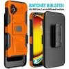 Nakedcellphone Combo for Samsung Galaxy XCover 7 Pro - Rugged Phone Case with Stand and Belt Clip Holster Holder - 3 of 4