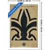Trends International NFL New Orleans Saints - Logo 25 Framed Wall Poster Prints - 3 of 4