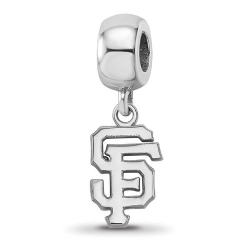 Black Bow Jewelry Sterling Silver San Francisco Giants MLB Bracelet Bead Charm - image 1 of 4