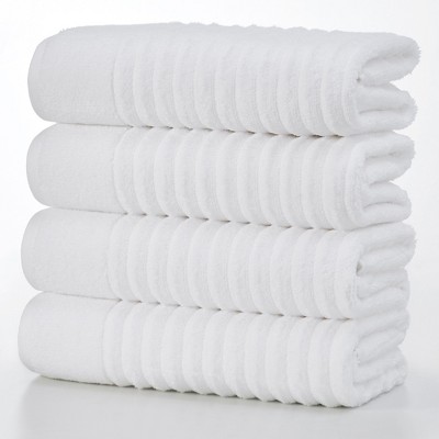 Basketweave Bath Towel (30 X 60) (White) - Set of 2 - Bed Bath & Beyond -  35570652