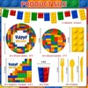 Hachikiko 180 Pcs Building Block Party Supplies -Birthday Party Decorations - 2 of 4