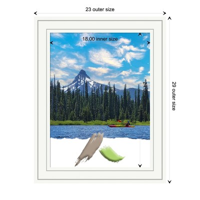 Craftsman White Wood Picture Frame with Satin Finish