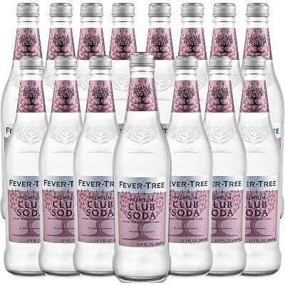 Fever Tree Club Soda - Premium Quality Mixer - Refreshing Beverage for Cocktails & Mocktails 500ml Bottles