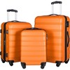 Maggift Luggages, Expandable Universal Wheel 3-Piece Suitcase Set with Lightweight Design, Lock, and Luggage Accessories, Black, 17.9"*11.6"*28.5" - 2 of 4