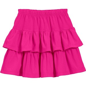 City Threads USA-Made Cotton Soft Girls Jersey Tiered Skirt - 1 of 3