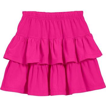 City Threads USA-Made Cotton Soft Girls Jersey Tiered Skirt