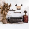 5 Star Super Deals Rustic Wall Mounted Towel Rack with Deer and Tree Design – Wildlife-Inspired Metal Holder -  Nature-Themed Bathroom or Cabin Decor - 2 of 4