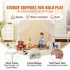 Kids Play Tent with Mat & Hanging Light, Indoor/Outdoor Yurt Tent - 3 of 4