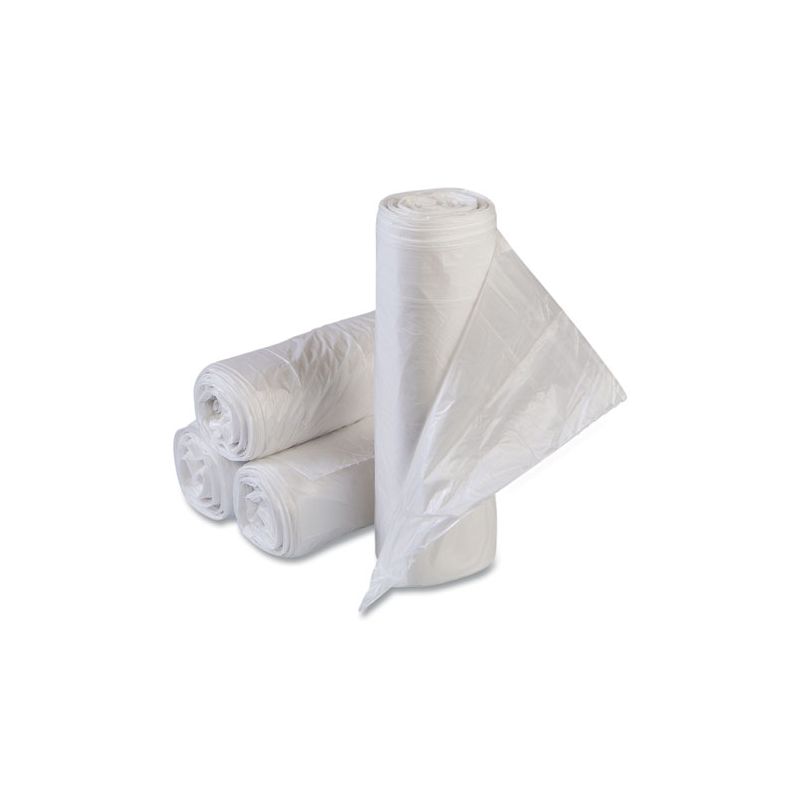 Inteplast Group High-Density Commercial Can Liners Value Pack, 55 gal, 11 mic, 36" x 58", Clear, 25 Bags/Roll, 8 Rolls/Carton, 3 of 6